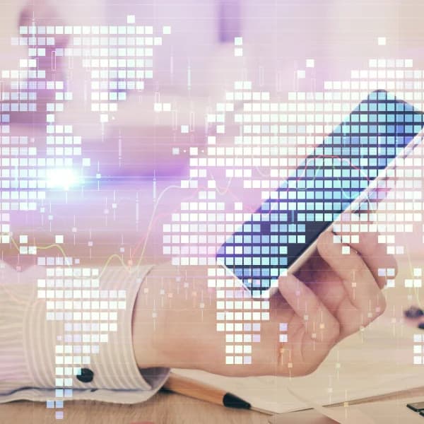 A visual representation of the future of the Internet of Things, highlighting seamless interac e-transfer technology integration.